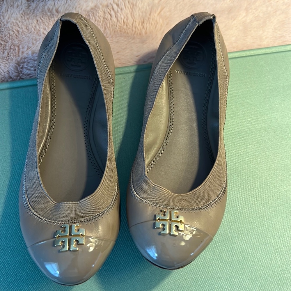 Tory Burch flats taupe 6
